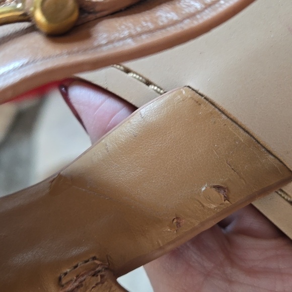 Coach Tan Leather Sandals - Picture 4 of 13